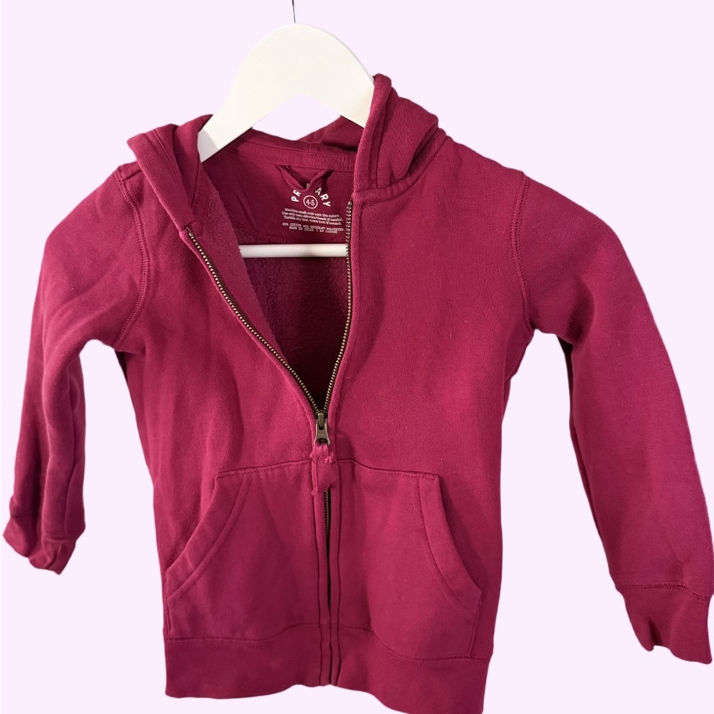 Primary Fuchsia Kids Fleece-Lined Hoodie